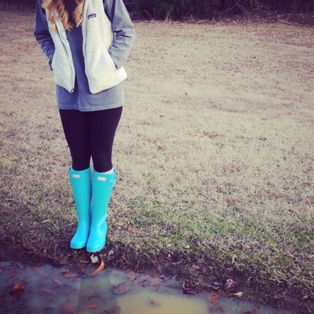 Hunter Original Tall Rain Boots - Turquoise